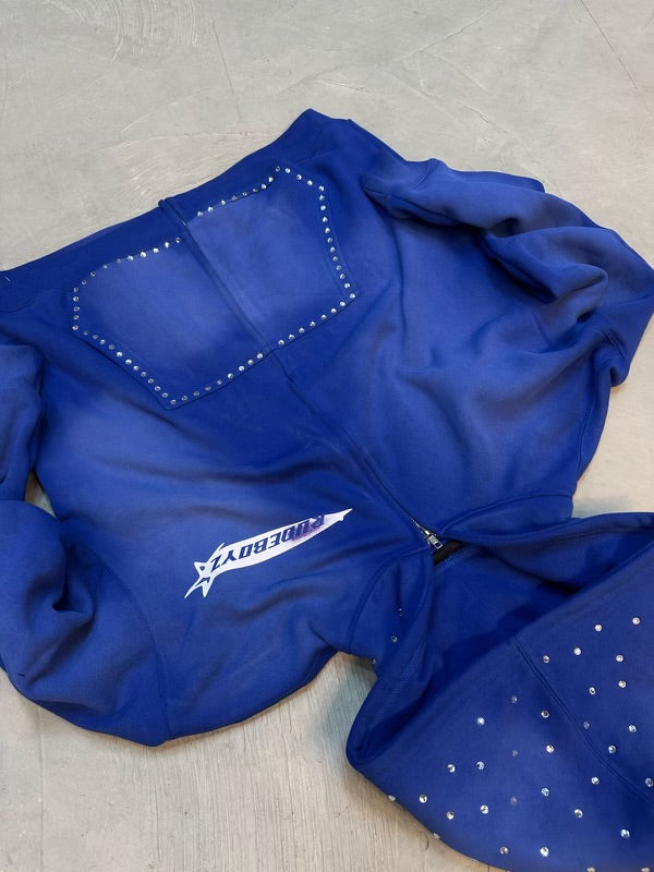 R6 'Vortex Blue' Zip Up