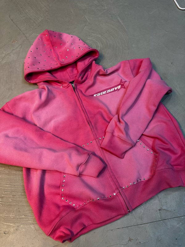 R6 'Pink Lotus' Zip Up