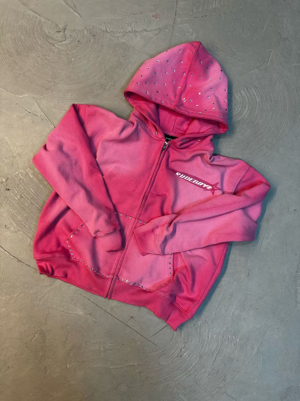 R6 'Pink Lotus' Zip Up